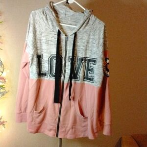 Pink hoodie